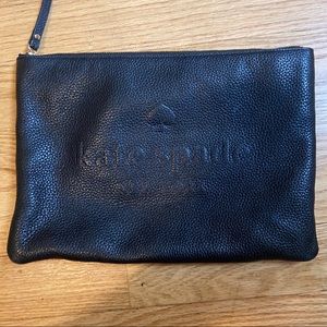 Kate Spade leather pouch makeup bag